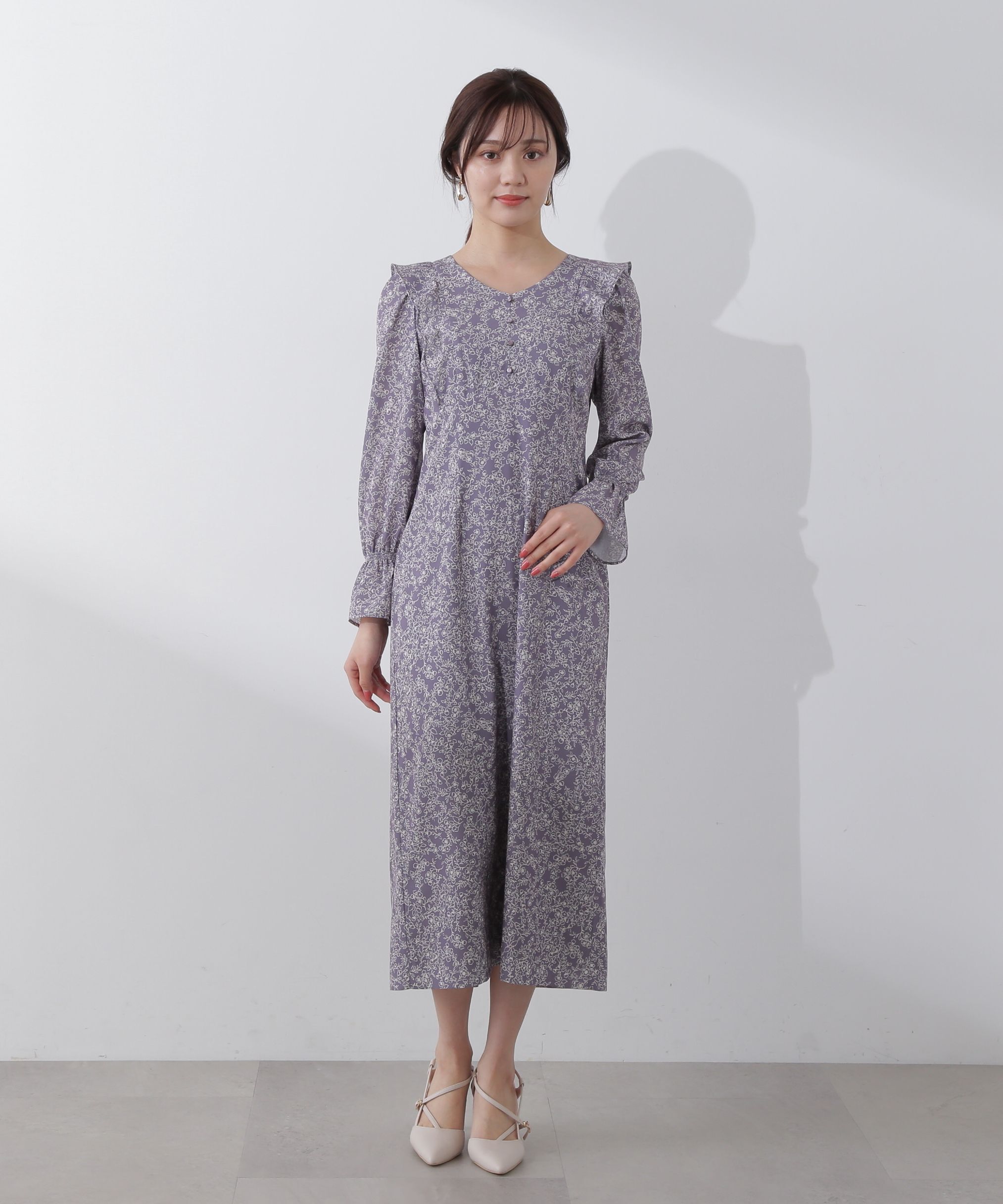 PROPORTION BODY DRESSING「ナローフラワーワンピース」|ワンピース|
