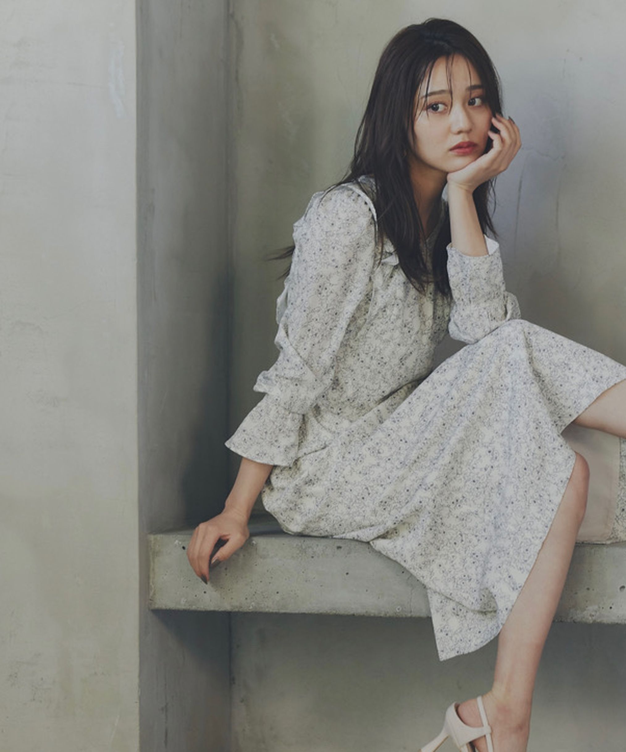 PROPORTION BODY DRESSING「ナローフラワーワンピース」|ワンピース|ライトベージ