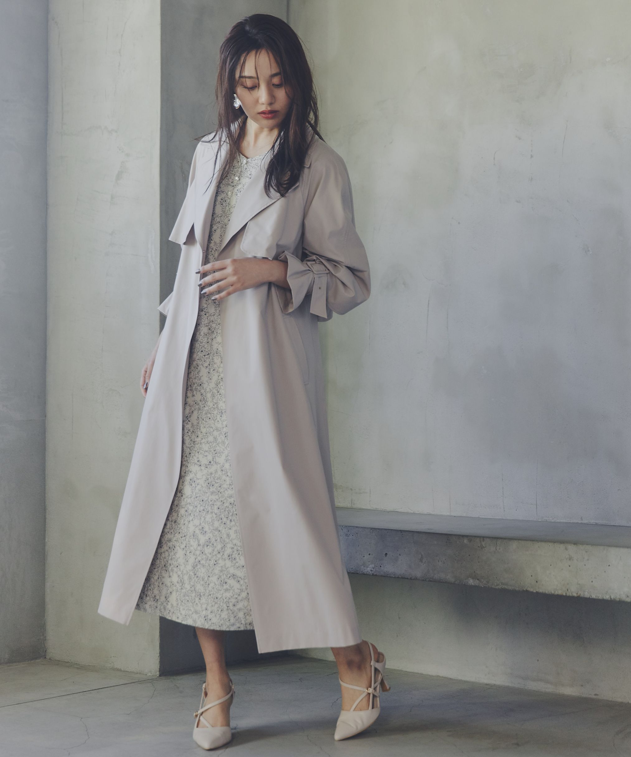 PROPORTION BODY DRESSING「ナローフラワーワンピース」|ワンピース|