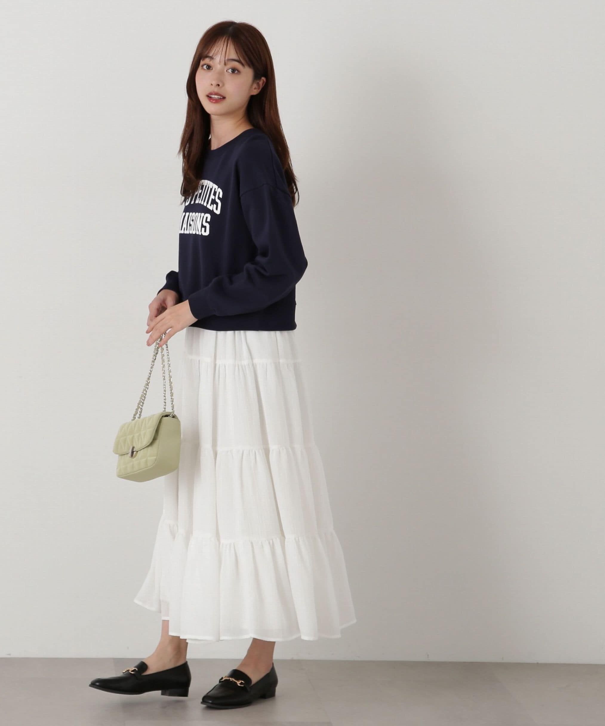 PROPORTION BODY DRESSING「シアー楊柳ティアードスカート」|スカート|