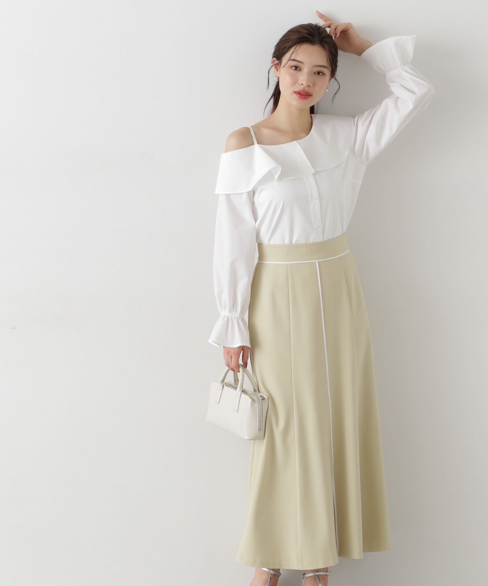 PROPORTION BODY DRESSING「フロントスリットマーメイドスカート」|スカート|