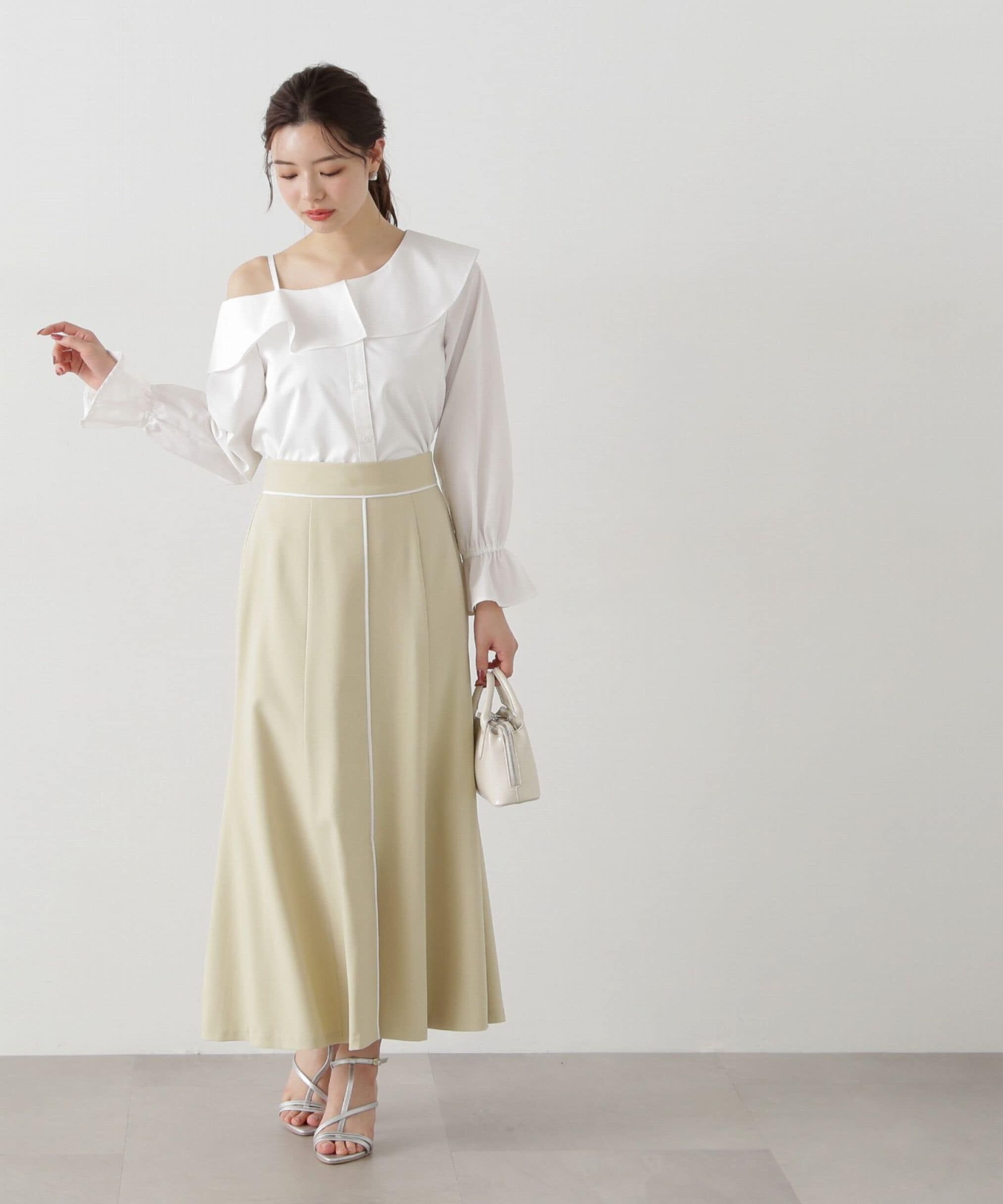 PROPORTION BODY DRESSING「フロントスリットマーメイドスカート」|スカート|