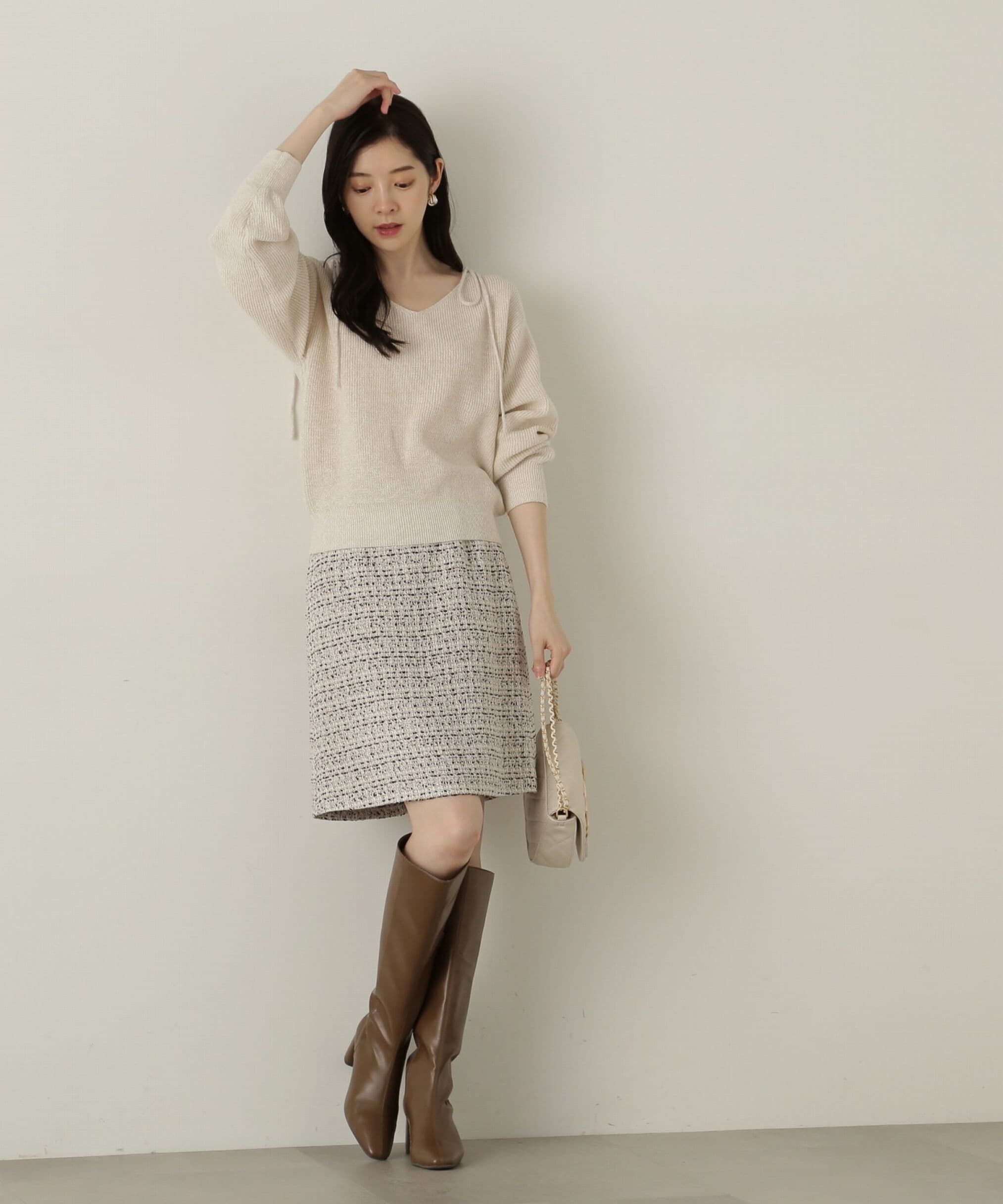 PROPORTION BODY DRESSING「ミックスツイードミニスカート WEB限定」|スカート|