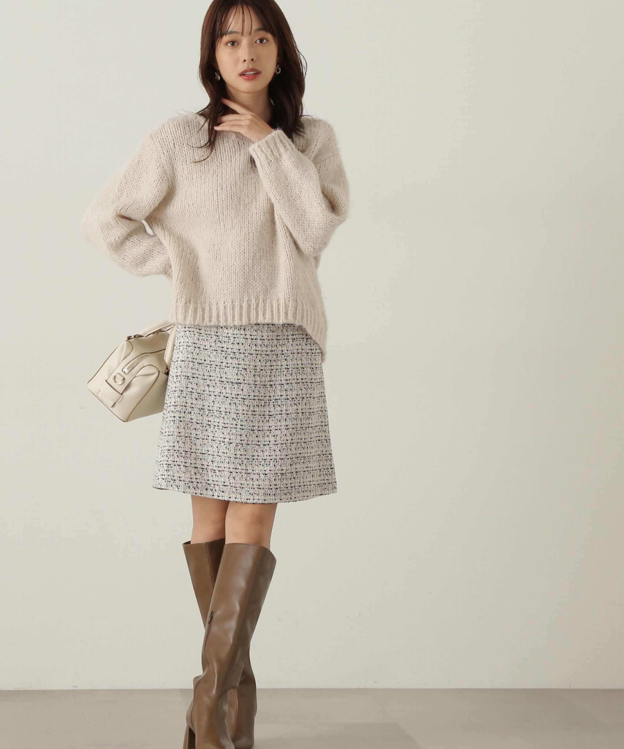 PROPORTION BODY DRESSING「ミックスツイードミニスカート WEB限定」|スカート|