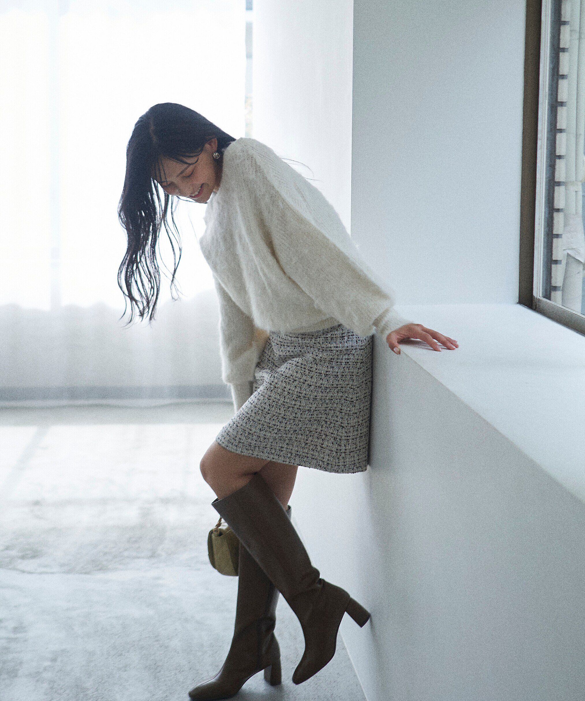 PROPORTION BODY DRESSING「ミックスツイードミニスカート WEB限定」|スカート|