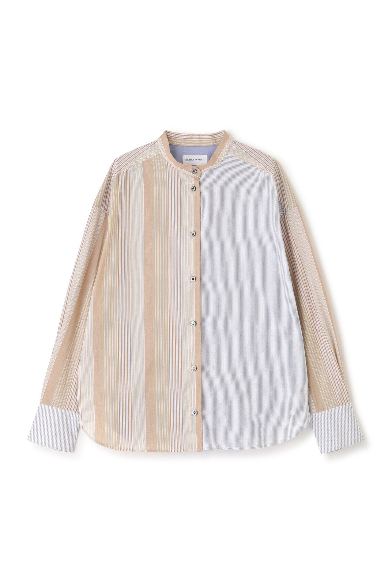  「◆ストライプドッキングブラウス」|シャツ・ブラウス|