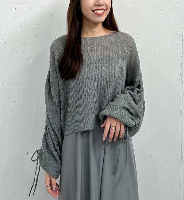 archives「ラメ透かしドロストニット&times;ティアードキャミワンピースＳＥＴ」|ワンピース|