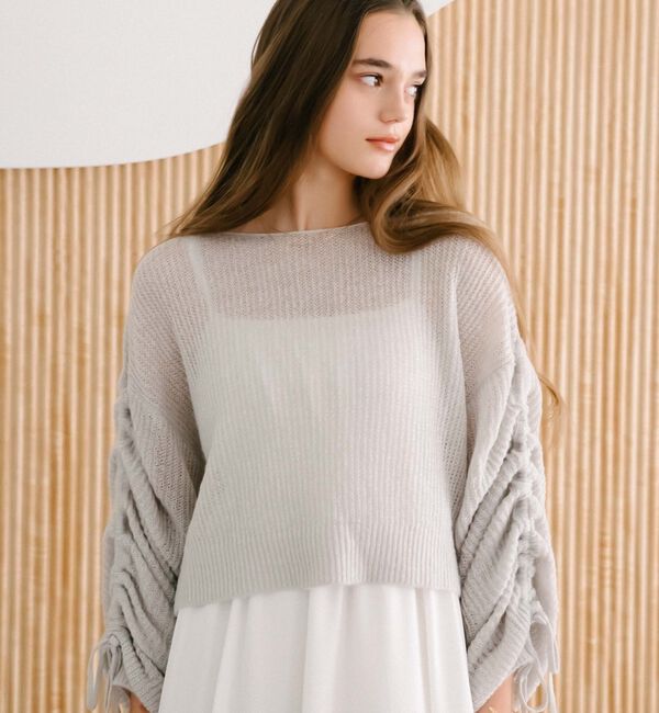 archives「ラメ透かしドロストニット&times;ティアードキャミワンピースＳＥＴ」|ワンピース|