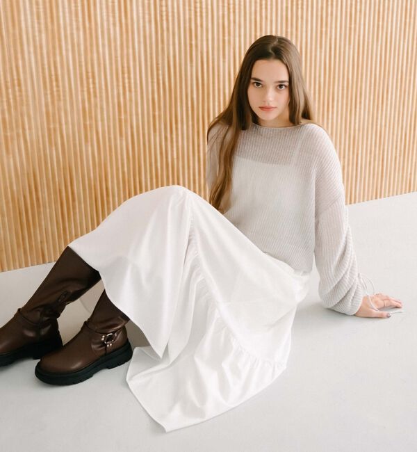 archives「ラメ透かしドロストニット&times;ティアードキャミワンピースＳＥＴ」|ワンピース|