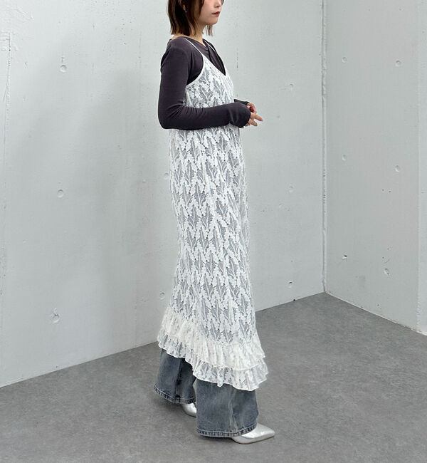 archives「レイヤードレースフリルキャミワンピース」|ワンピース|