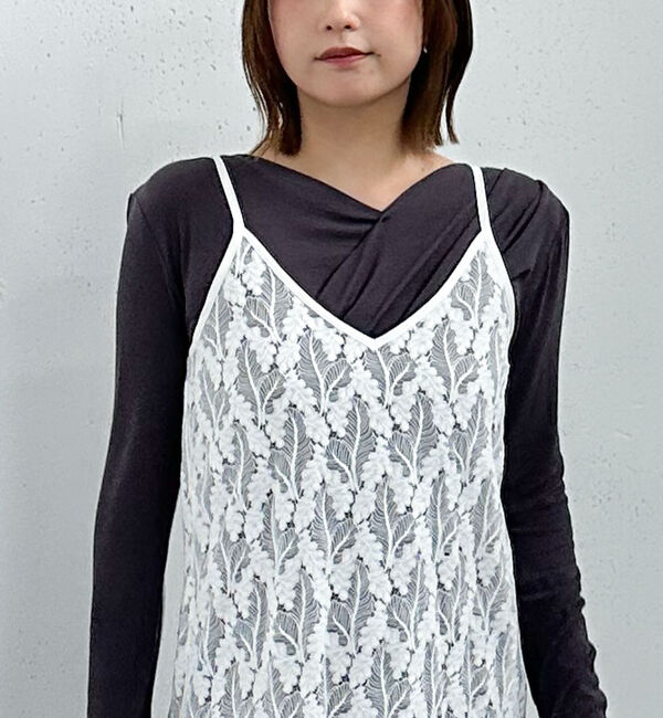 archives「レイヤードレースフリルキャミワンピース」|ワンピース|