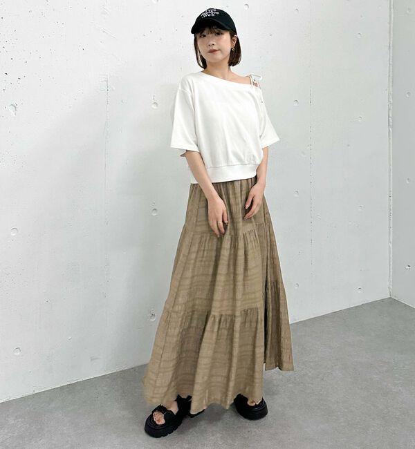 archives「肩リボンワンショルスウェット」|Tシャツ・カットソー|