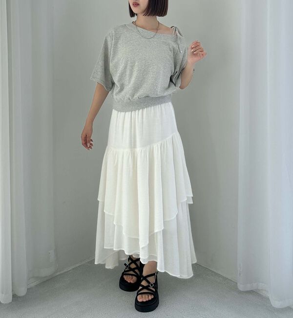 archives「肩リボンワンショルスウェット」|Tシャツ・カットソー|