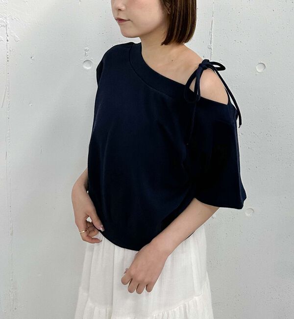 archives「肩リボンワンショルスウェット」|Tシャツ・カットソー|