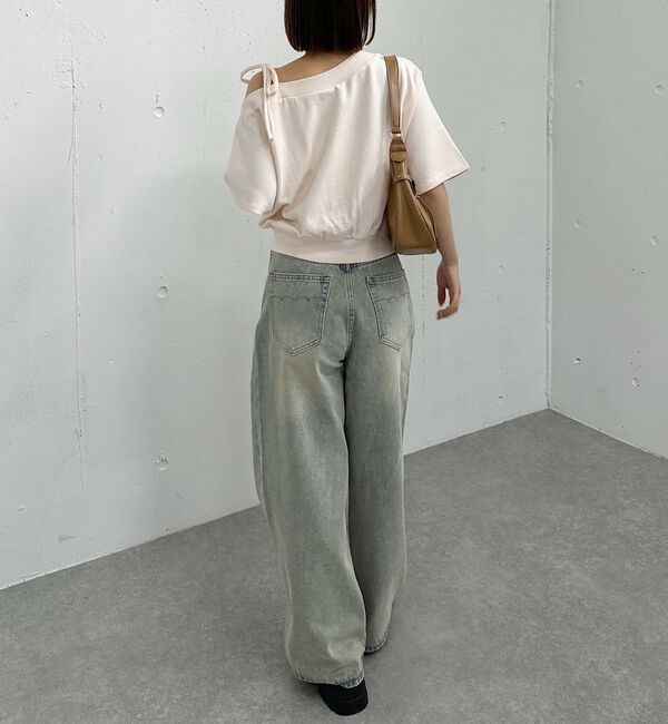 archives「肩リボンワンショルスウェット」|Tシャツ・カットソー|