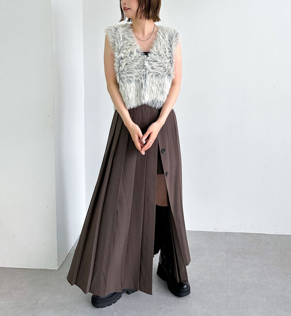 archives「グラデーションロングフェザーニットベスト」|ニット・セーター|