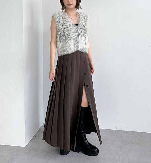 archives「グラデーションロングフェザーニットベスト」|ニット・セーター|