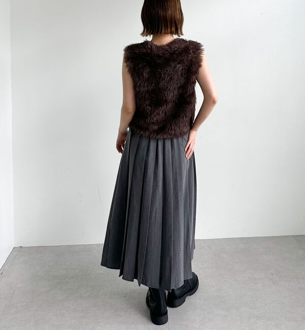 archives「グラデーションロングフェザーニットベスト」|ニット・セーター|