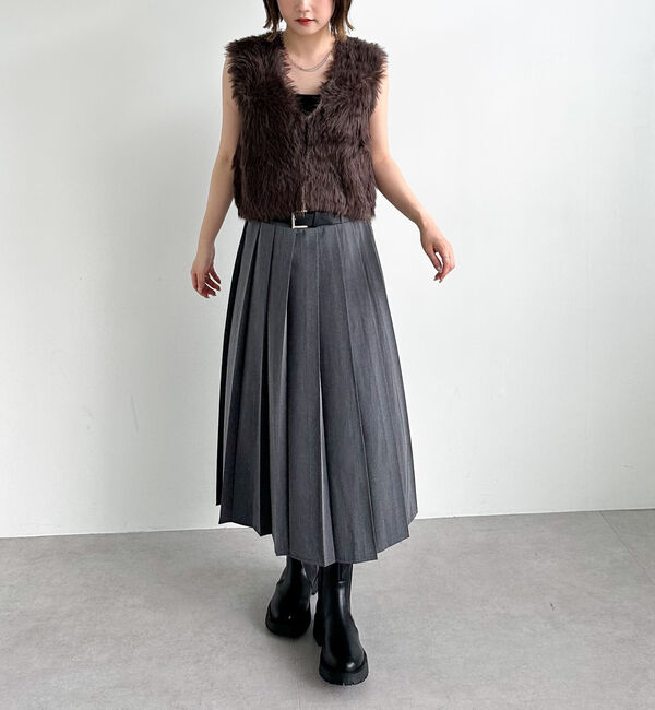 archives「グラデーションロングフェザーニットベスト」|ニット・セーター|