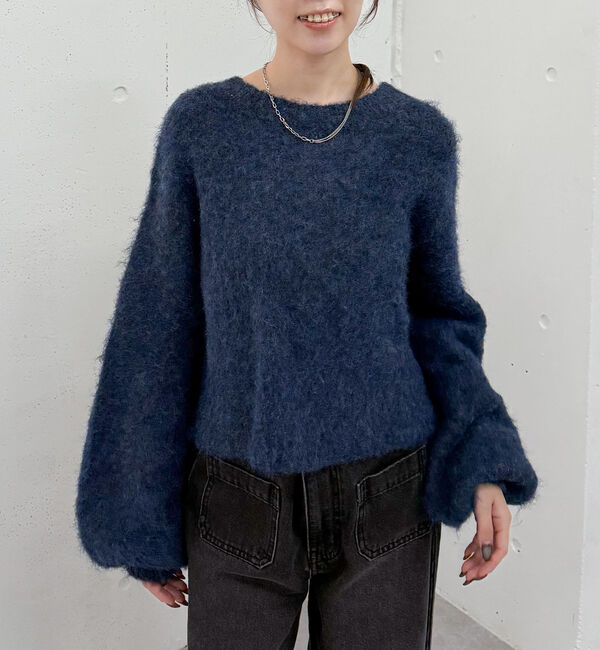 archives「バックリボンブラッシュニットプルオーバー」|ニット・セーター|