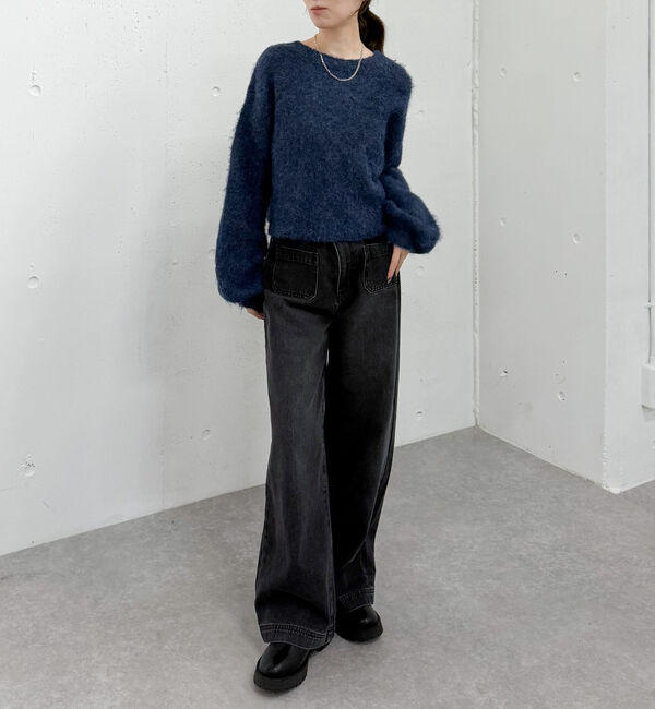 archives「バックリボンブラッシュニットプルオーバー」|ニット・セーター|