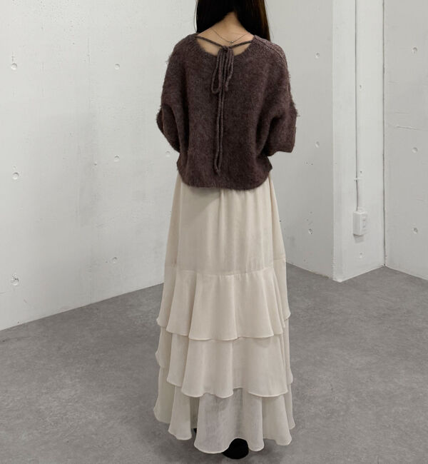 archives「バックリボンブラッシュニットプルオーバー」|ニット・セーター|