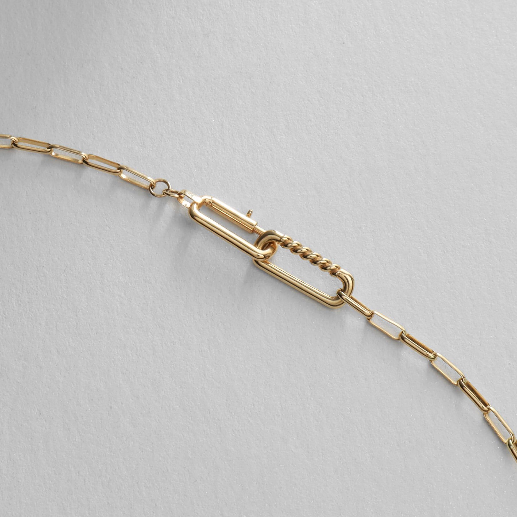 COCOSHNIK「K10縄目リンク ネックレス大」|ネックレス|