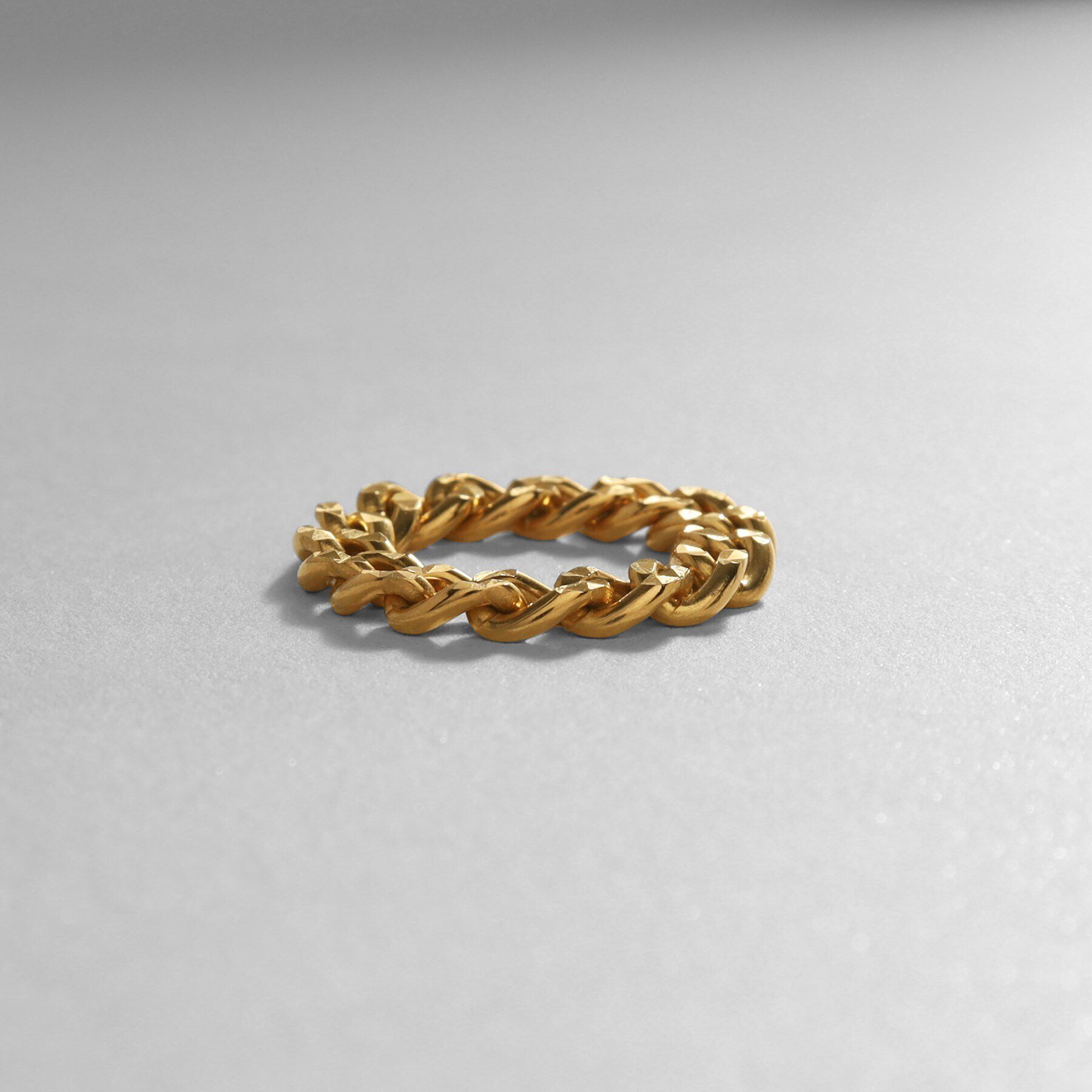 COCOSHNIK ONKITSCH「シルバー チェーンリング スパークルカットS GP」|リング|