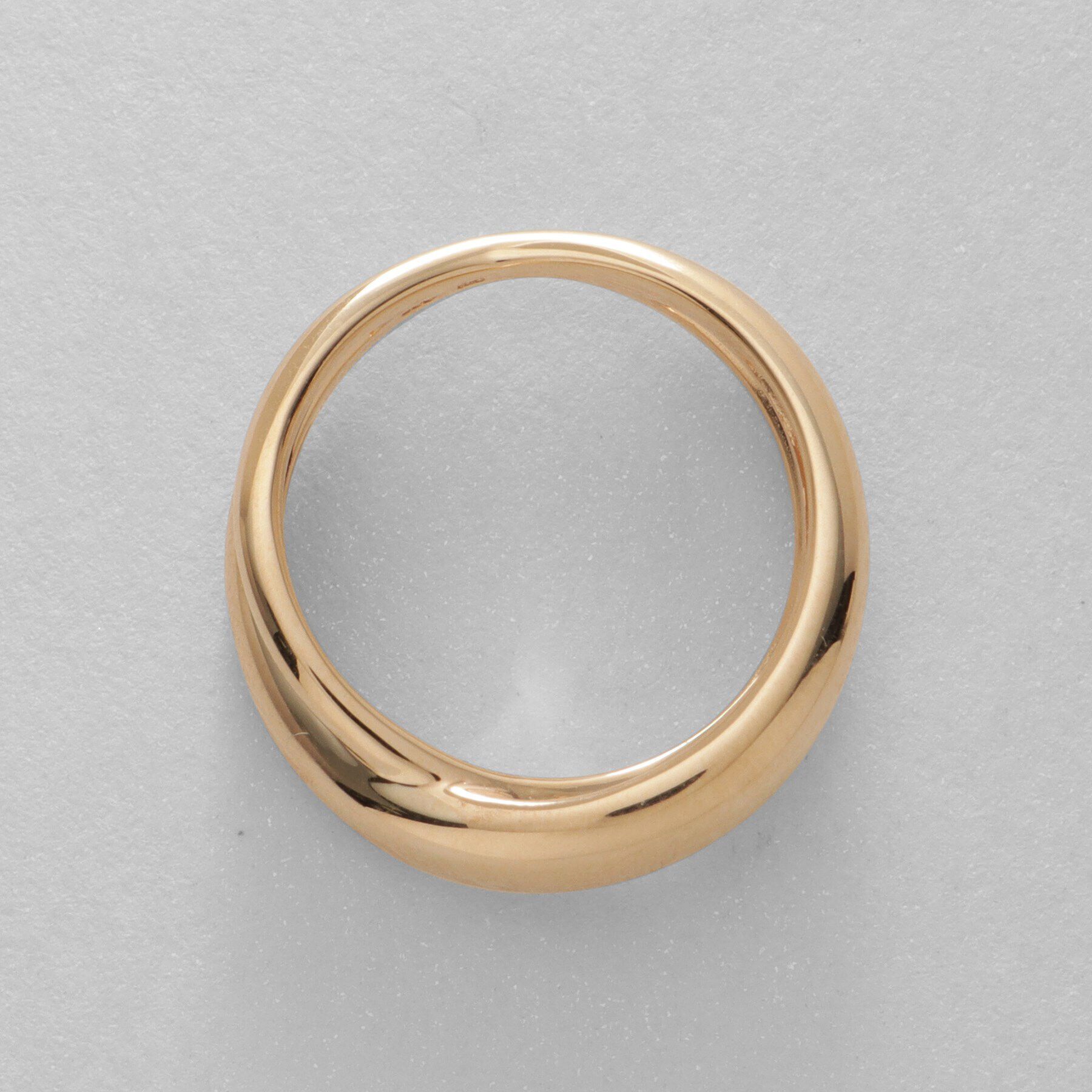 COCOSHNIK「K10月甲クロス リング太」|リング|