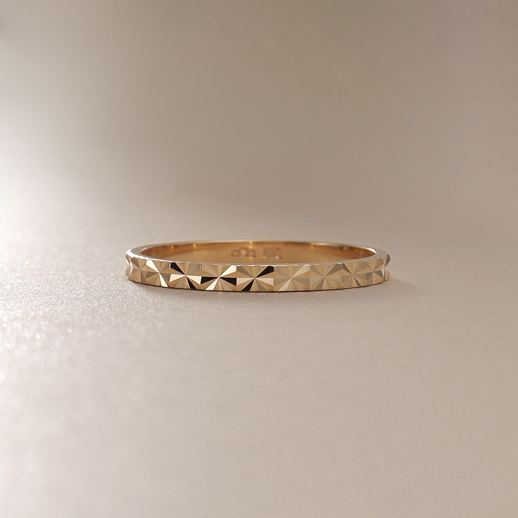 COCOSHNIK「K10カットワーク極光太 リング(16号、18号)」|リング|