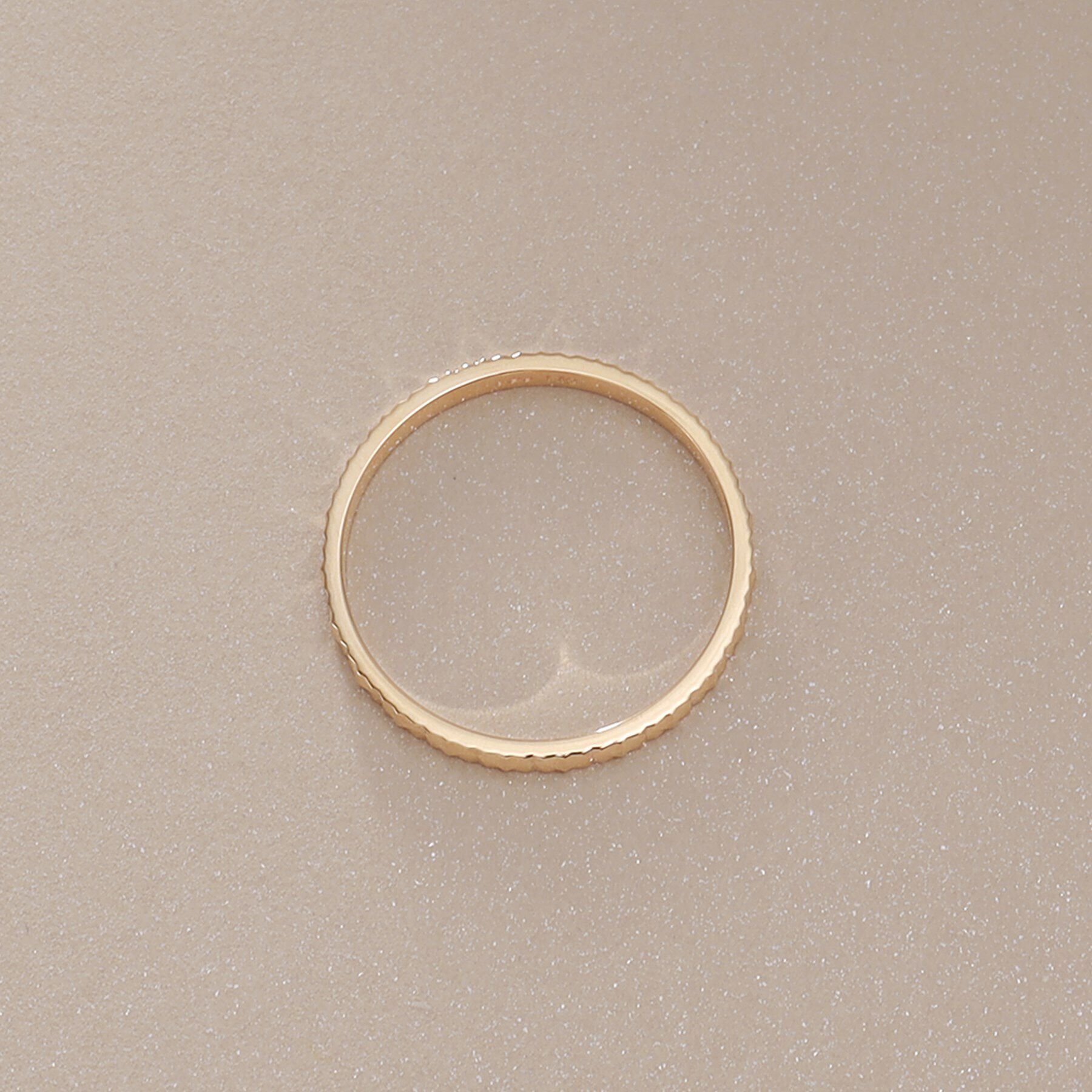 COCOSHNIK「K10カットワーク極光太 リング(16号、18号)」|リング|