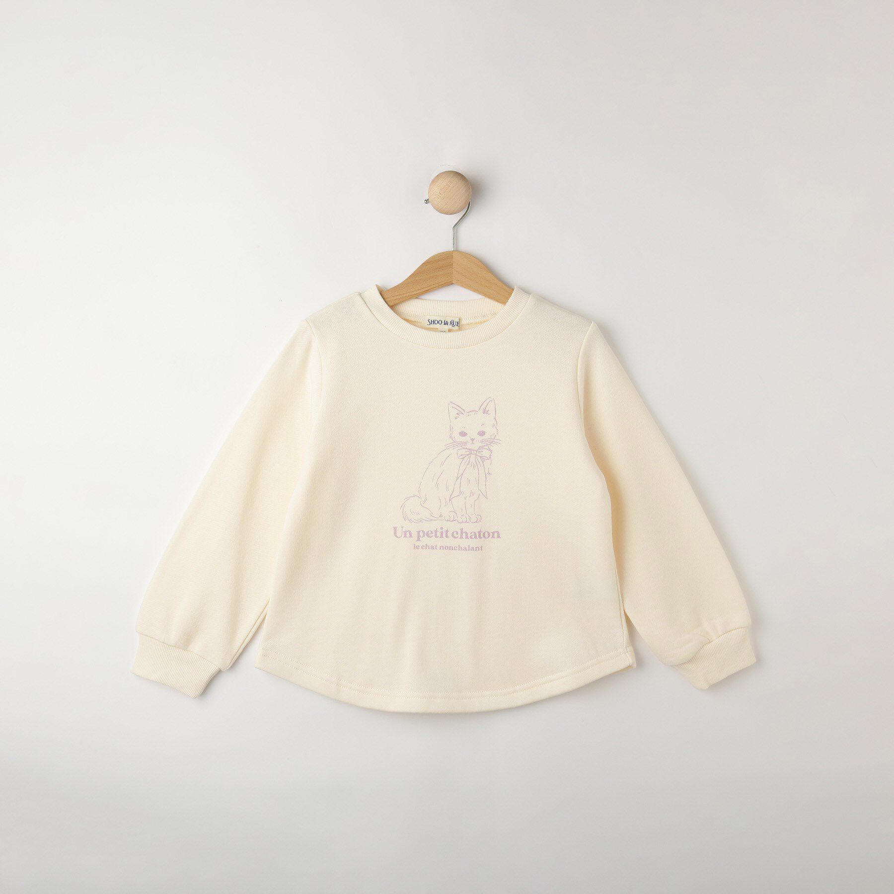 SHOO･LA･RUE「【100-150cm】裏起毛GIRLSアソートスウェット」|その他|オフホワイト(003