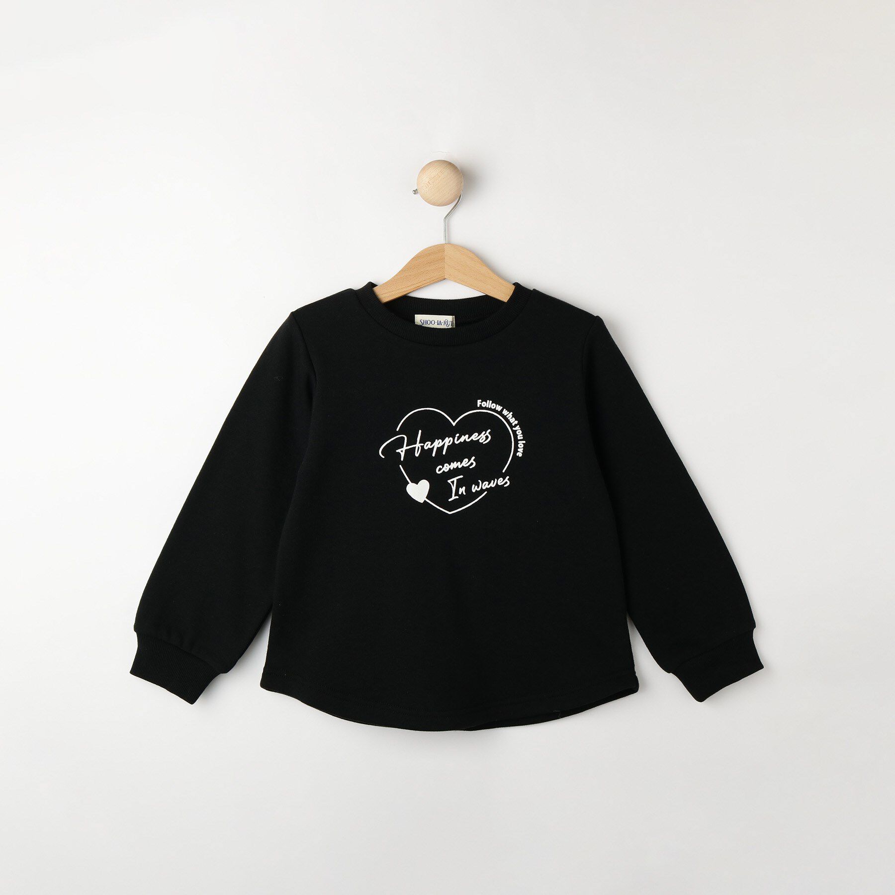 SHOO･LA･RUE「【100-150cm】裏起毛GIRLSアソートスウェット」|その他|ブラック(019)