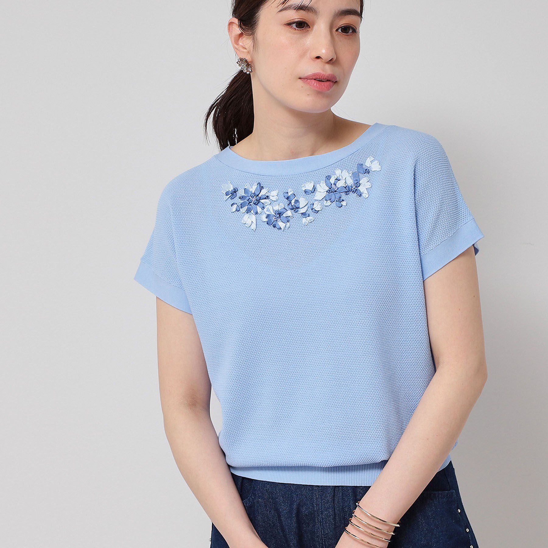 SunaUna「【SS～Lサイズ展開／手刺繍】クラフトニット」|ニット・セーター|