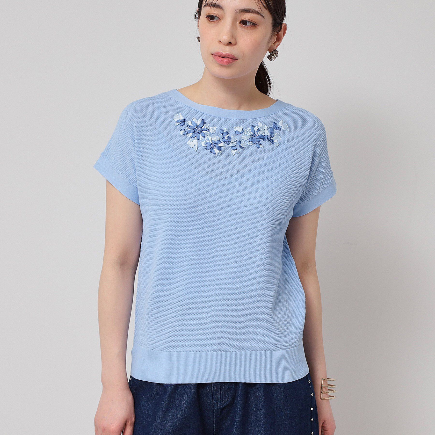 SunaUna「【SS～Lサイズ展開／手刺繍】クラフトニット」|ニット・セーター|