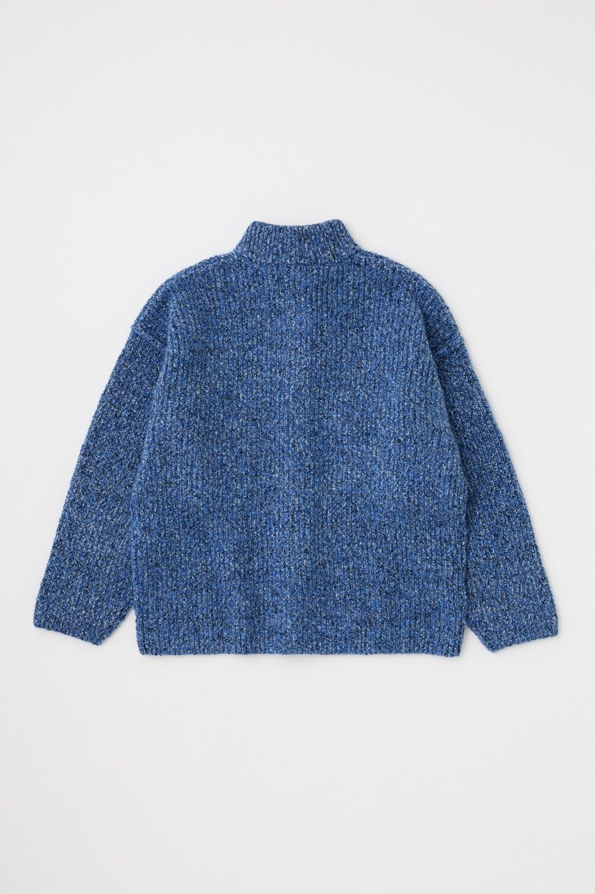 MOUSSY「MIX YARN OVER ニット カーディガン」|カーディガン|
