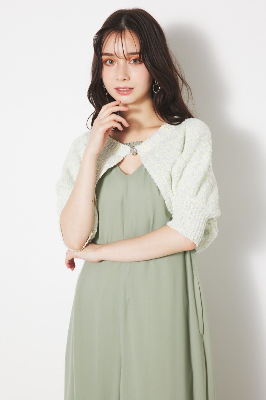 rienda「2WAYクロップドボレロKnit CD」|カーディガン|IVOY3