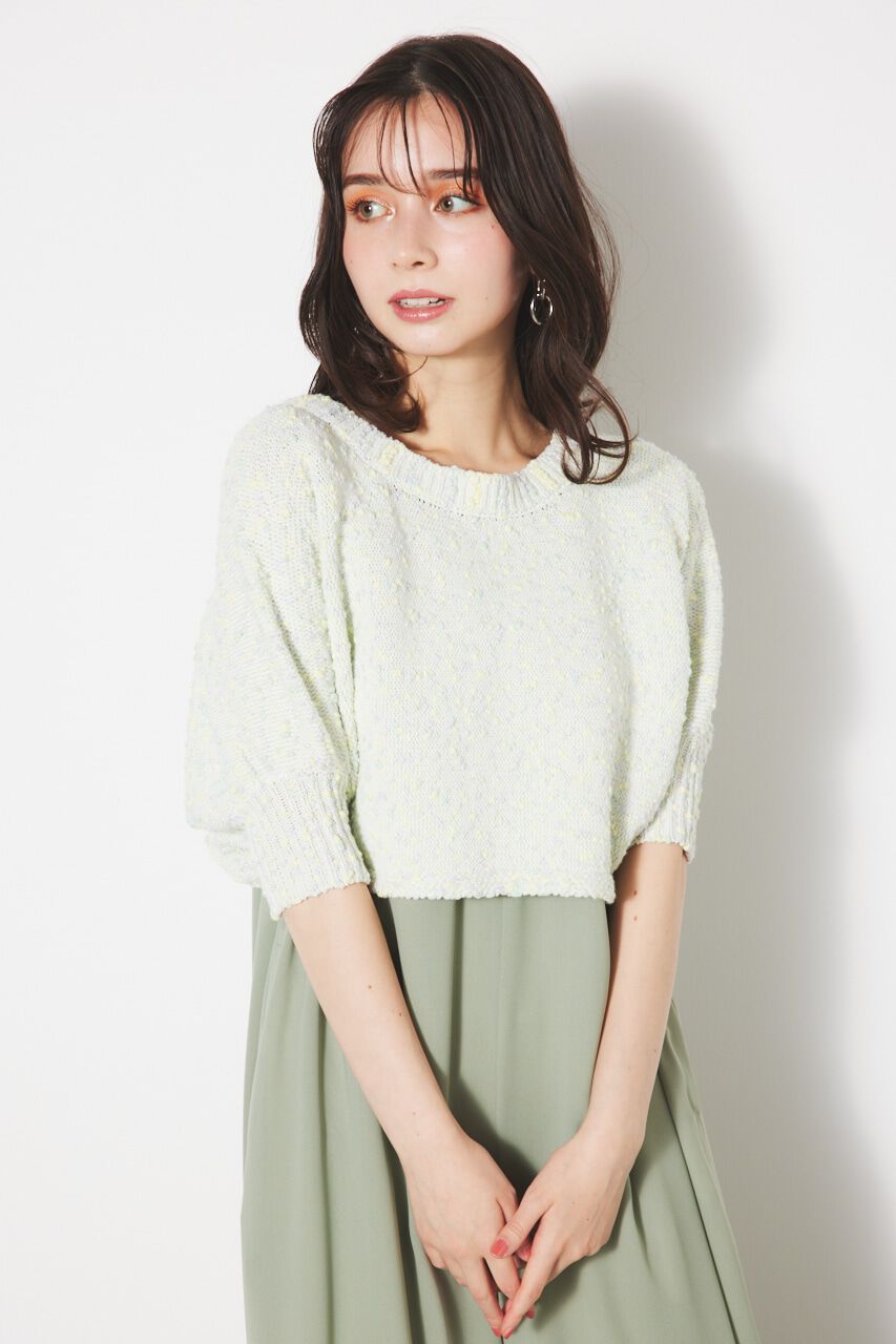 rienda「2WAYクロップドボレロKnit CD」|カーディガン|