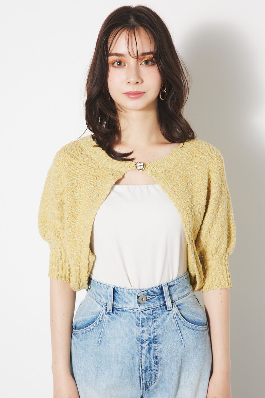 rienda「2WAYクロップドボレロKnit CD」|カーディガン|