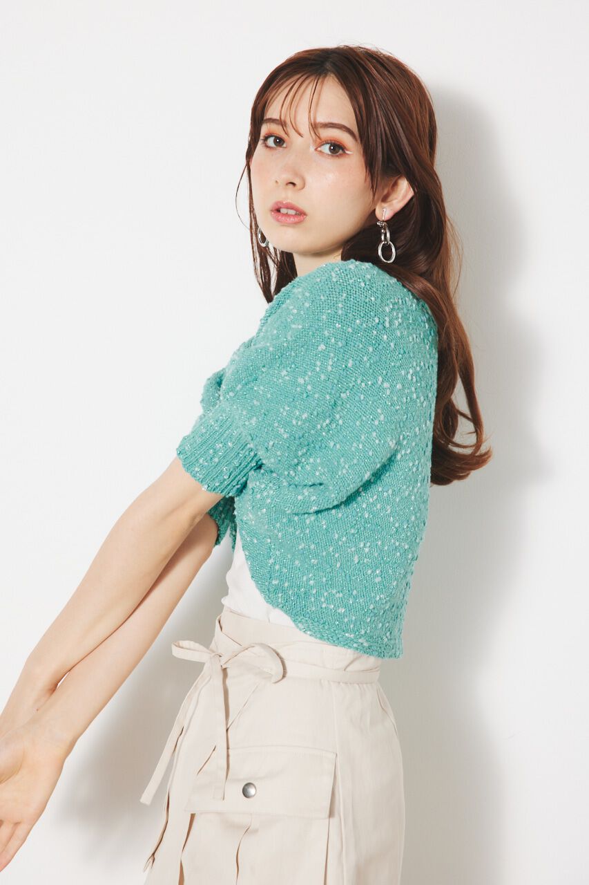 rienda「2WAYクロップドボレロKnit CD」|カーディガン|