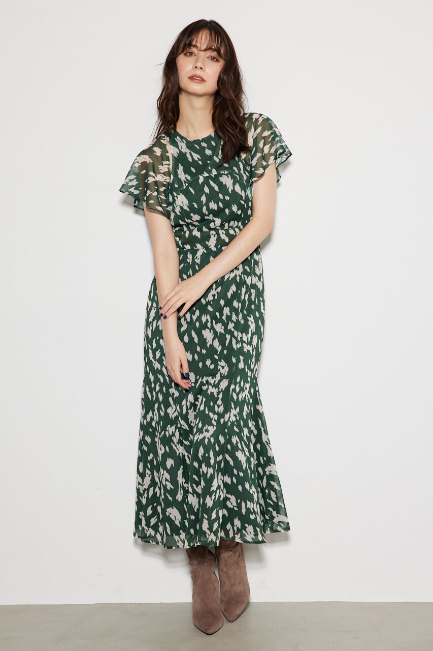 rienda「チェストスリットレオパードマーメイドOP」|ワンピース|GRN