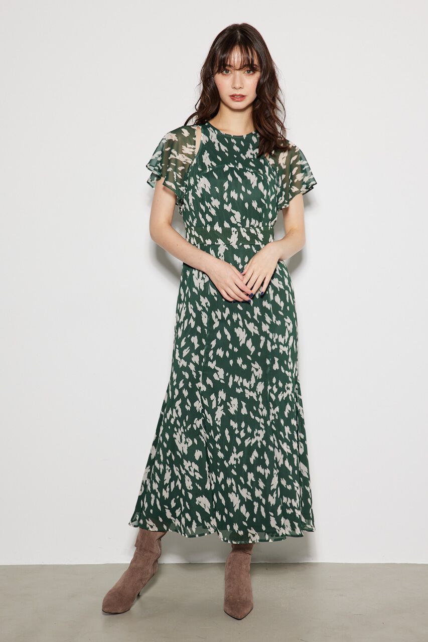 rienda「チェストスリットレオパードマーメイドOP」|ワンピース|