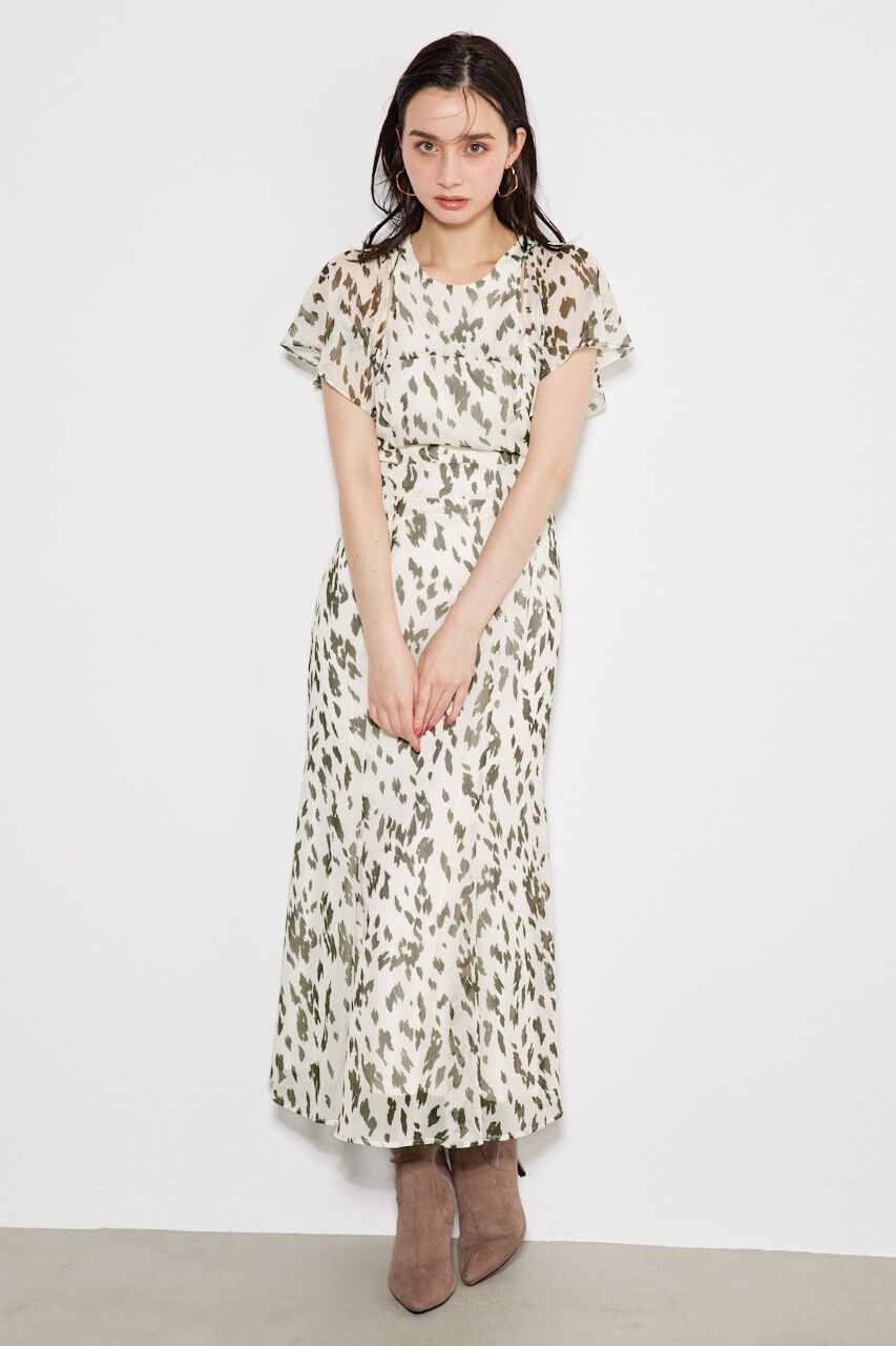 rienda「チェストスリットレオパードマーメイドOP」|ワンピース|