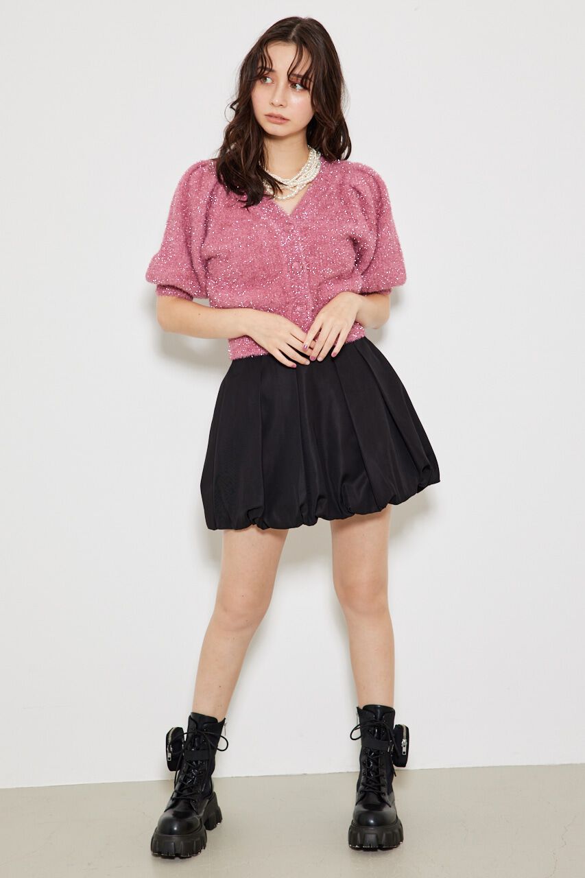 rienda「ラメシャギーカーデKnit TOP」|ニット・セーター|