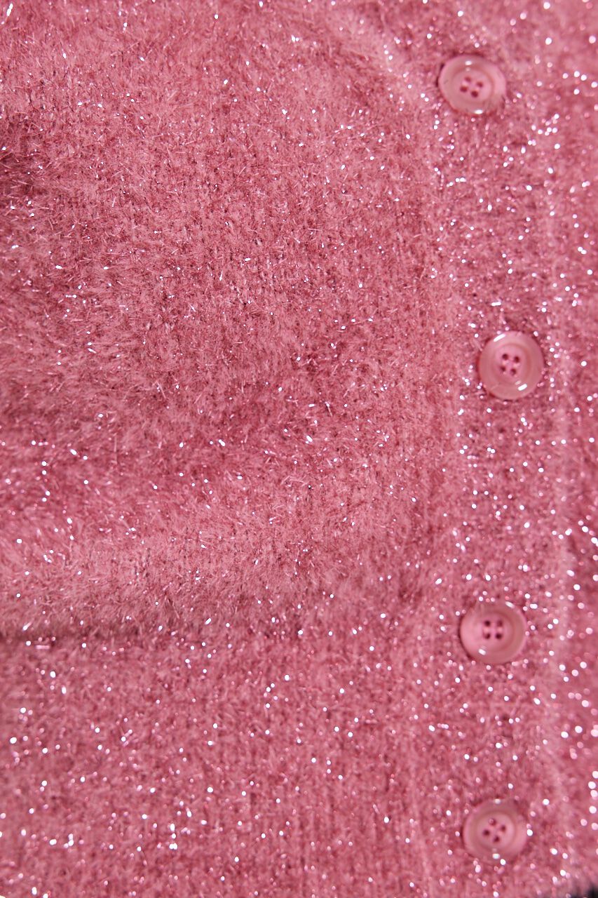 rienda「ラメシャギーカーデKnit TOP」|ニット・セーター|