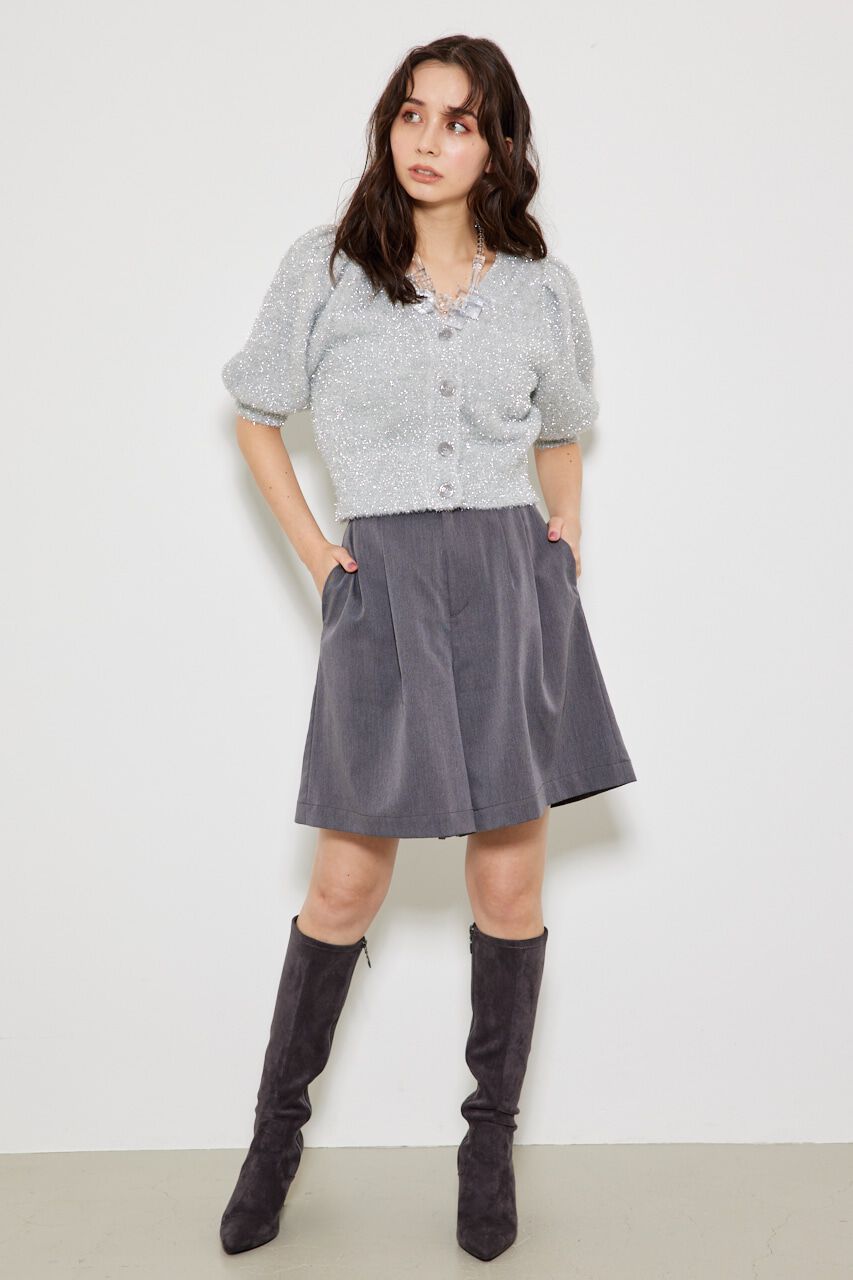 rienda「ラメシャギーカーデKnit TOP」|ニット・セーター|