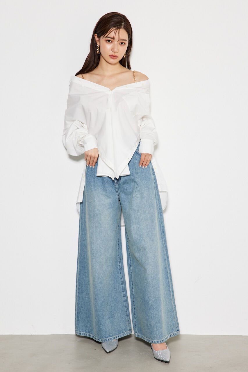 rienda「2wayチェーンオフショルBLS」|シャツ・ブラウス|