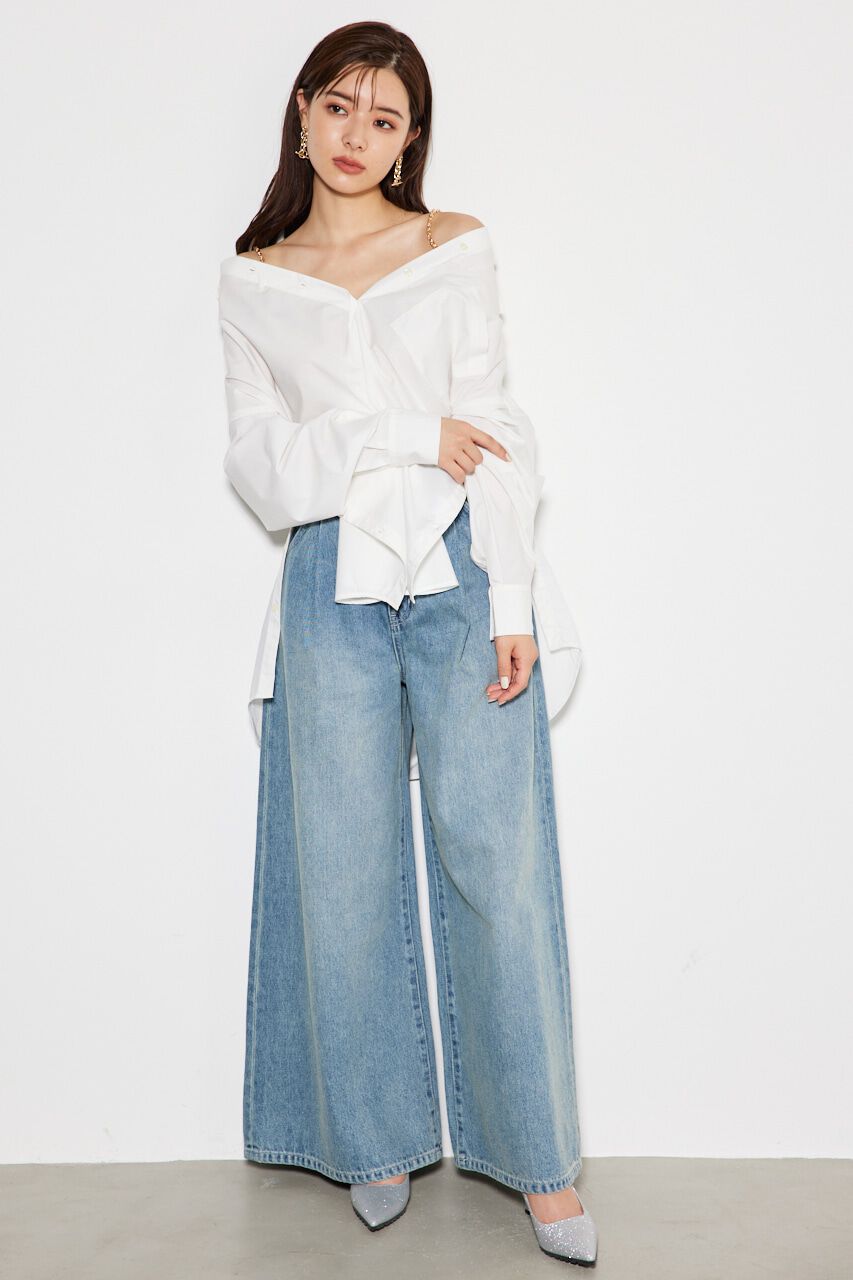 rienda「2wayチェーンオフショルBLS」|シャツ・ブラウス|