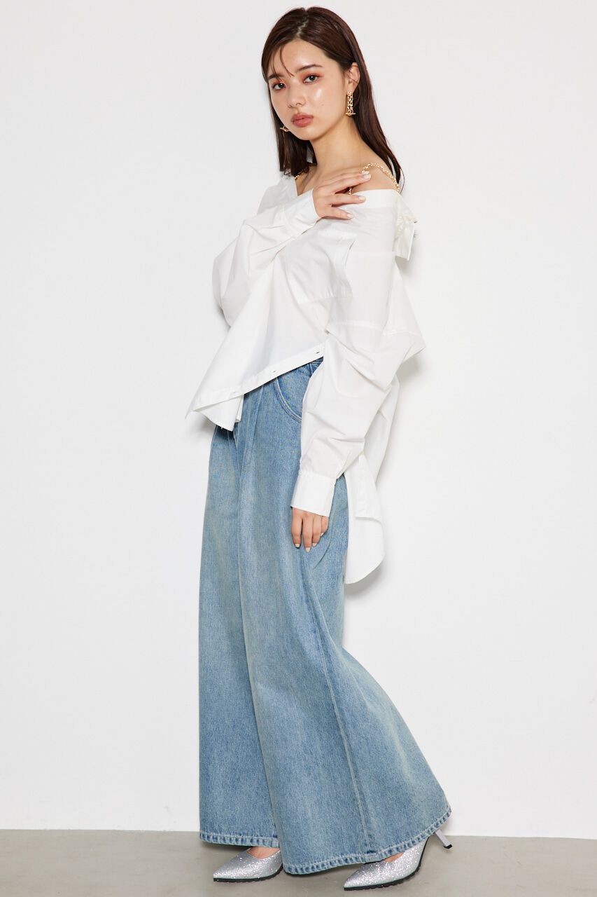 rienda「2wayチェーンオフショルBLS」|シャツ・ブラウス|