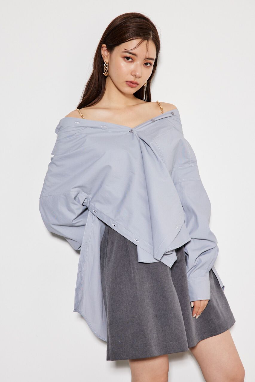 rienda「2wayチェーンオフショルBLS」|シャツ・ブラウス|